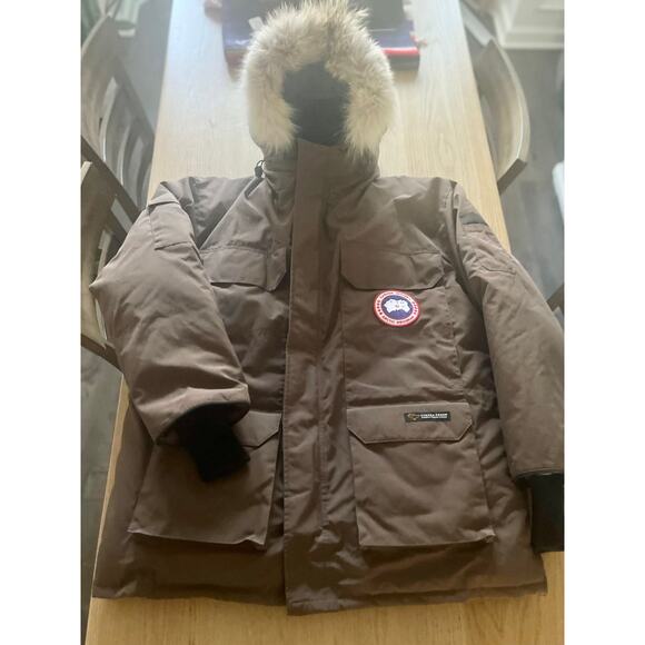 NWOT Canada Goose Expedition Down Jacket Parka in Brown Mens sz. L - Picture 5 of 12